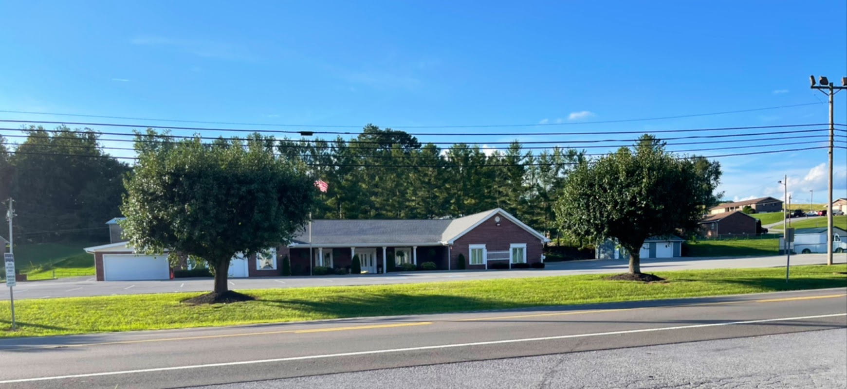 Claiborne-Overholt Funeral Home building in New Tazewell, Tennessee