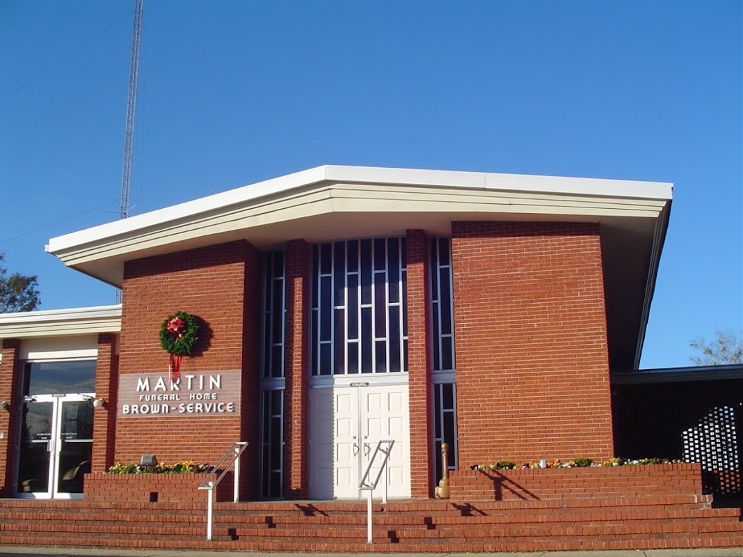 Martin Funeral Home building in Clanton, Alabama