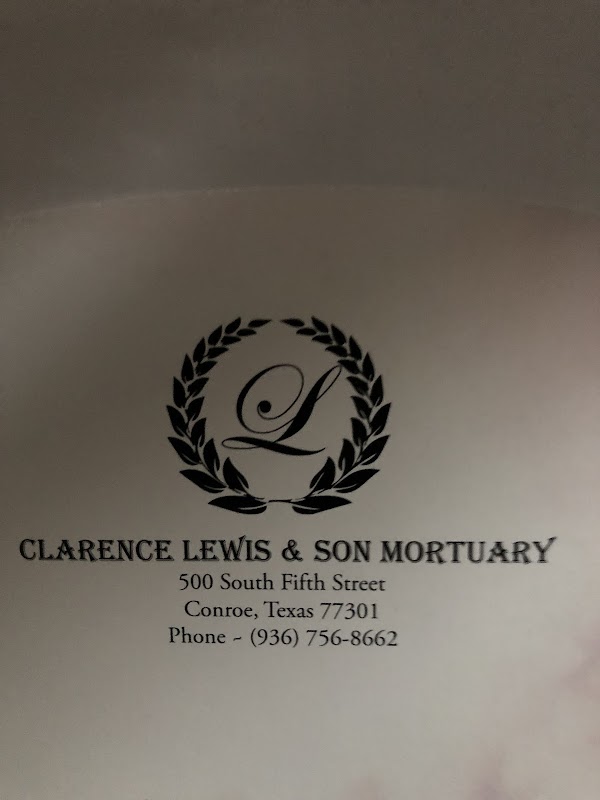 Clarence Lewis & Son Mortuary building in Conroe, Texas