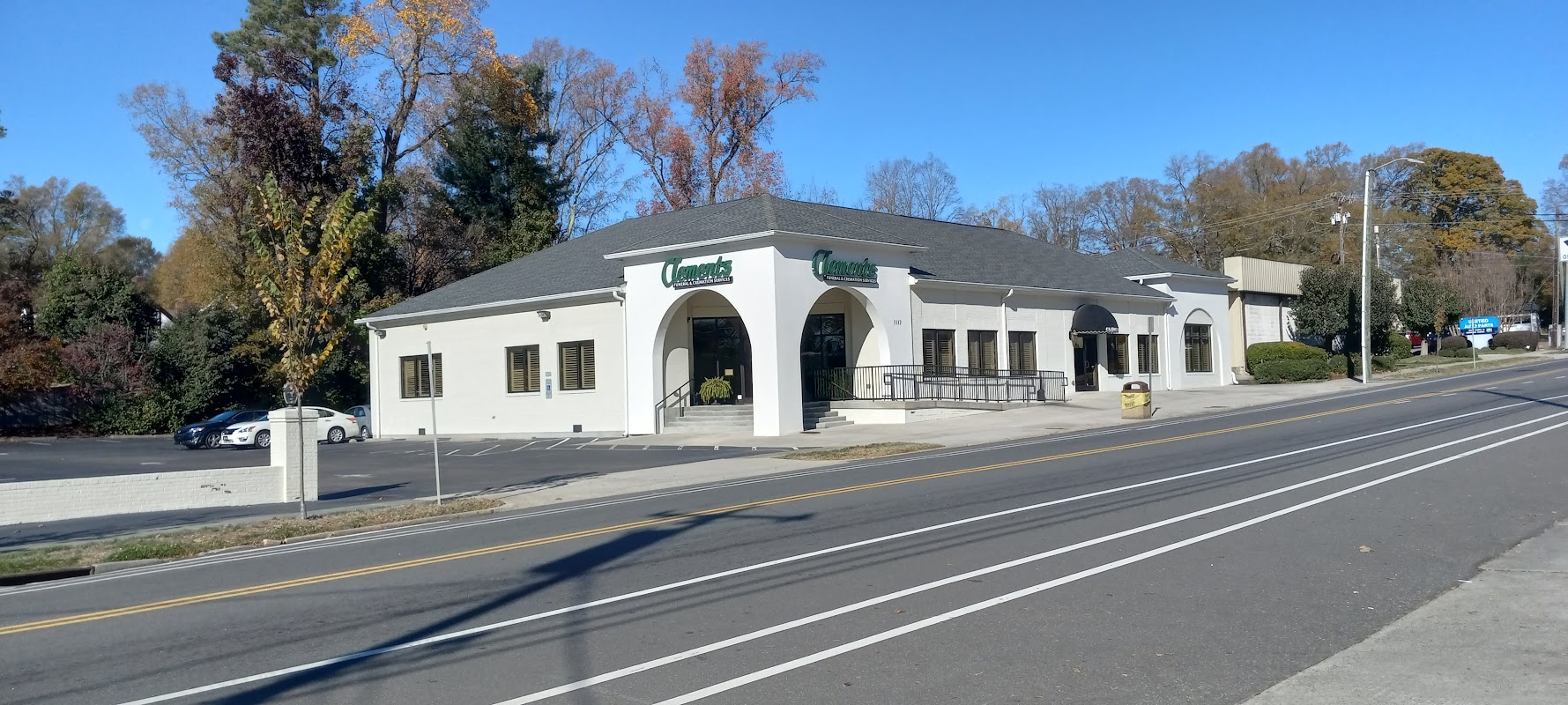Clemons Funeral Home building in Newton, North Carolina