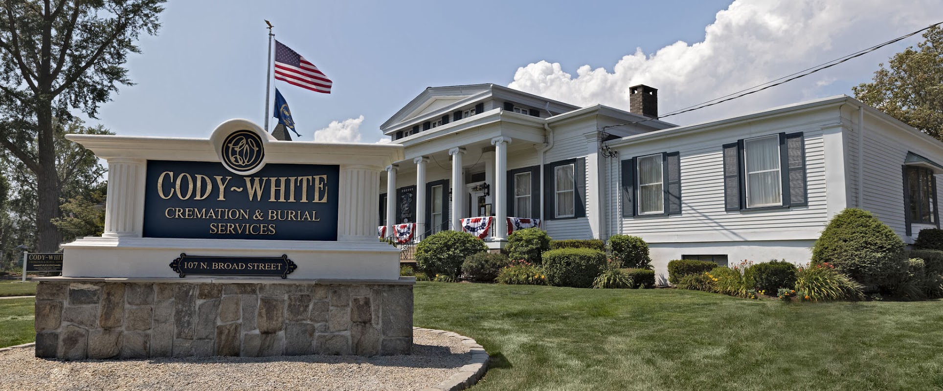 Cody-White Funeral Home building in Milford, Connecticut