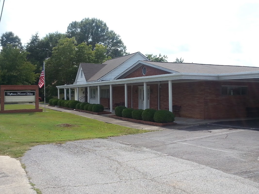 Coffman Funeral Home Petitt Chapel building in Summerville, Georgia