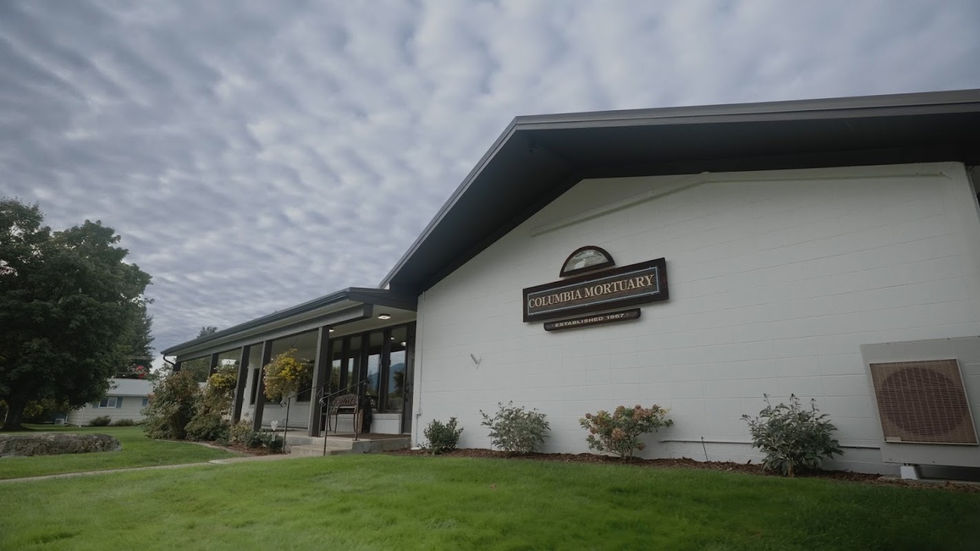 Columbia Mortuary building in Columbia Falls, Montana