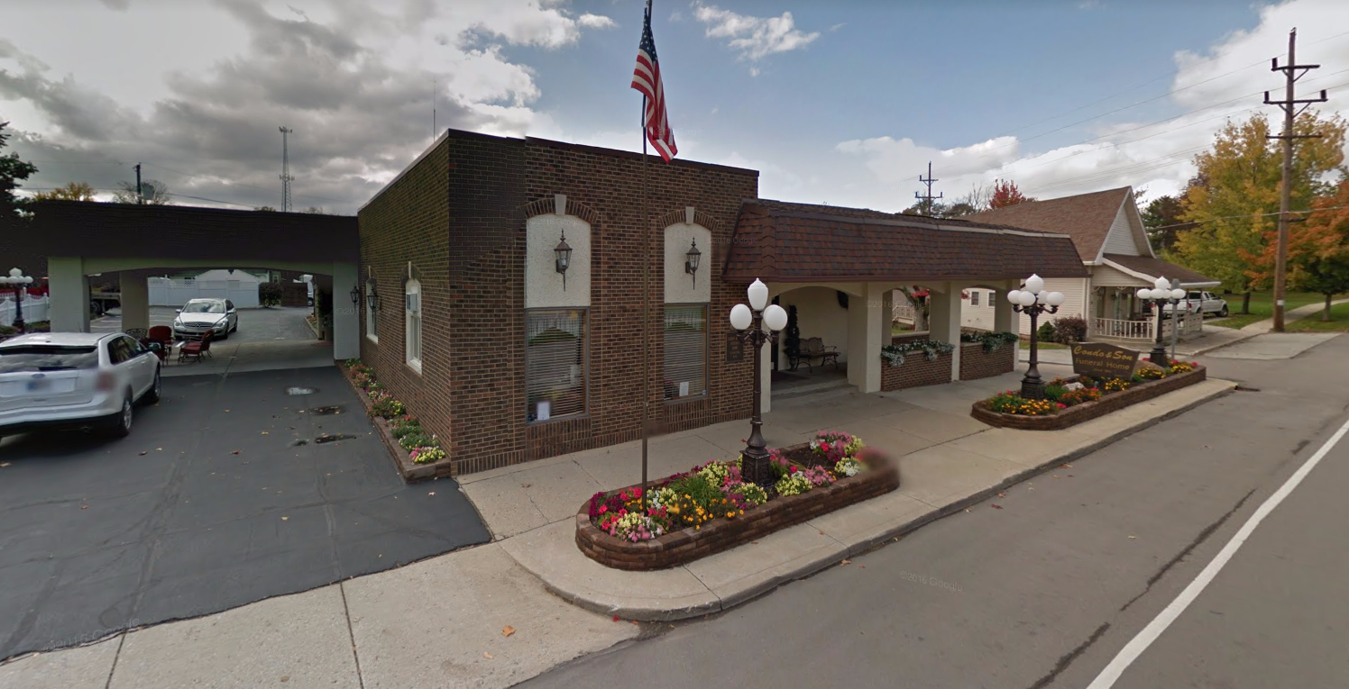 Condo & St. Pierre Funeral Service & Crematory building in Wilkinson, Indiana