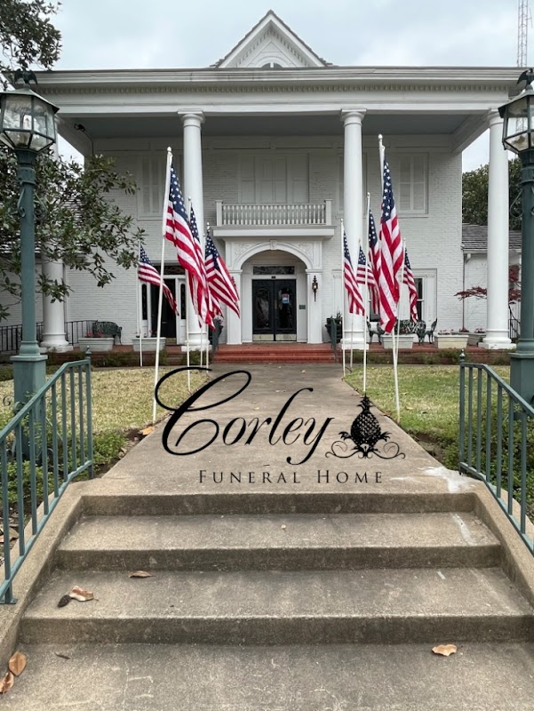 Corley Funeral Home building in Corsicana, Texas