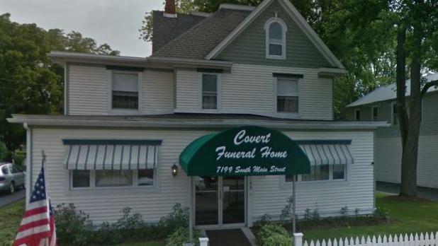 Covert Funeral Home building in Ovid, New York