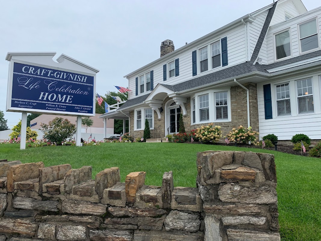 Craft-Givnish Funeral Home building in Abington, Pennsylvania
