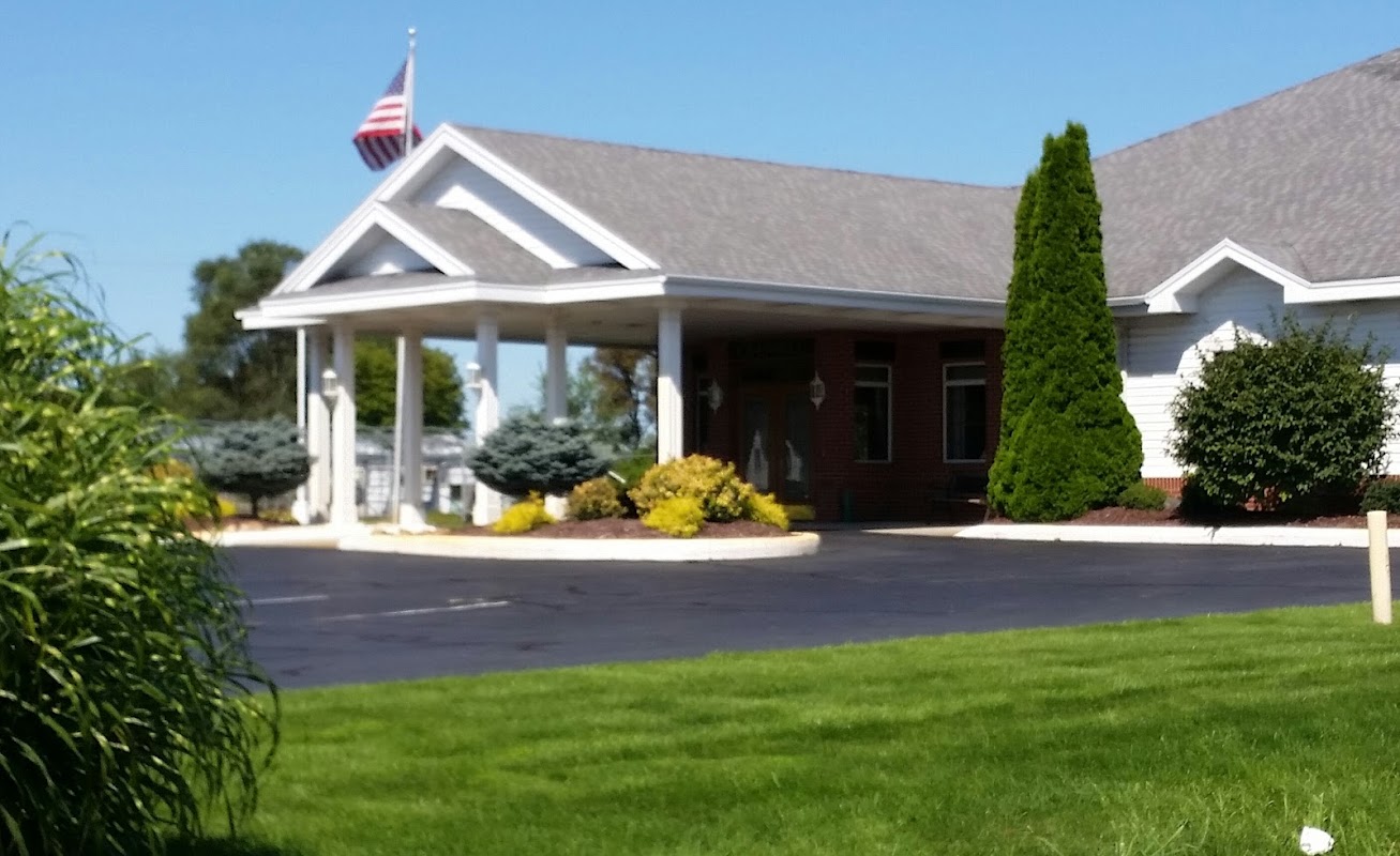 Crandell Funeral Homes building in Fremont, Michigan