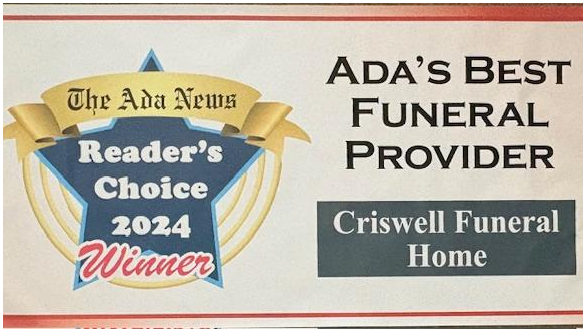 Criswell Funeral Home building in Ada, Oklahoma