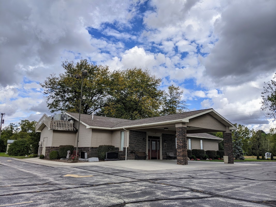 Crosser Funeral Home building in Elmore, Ohio