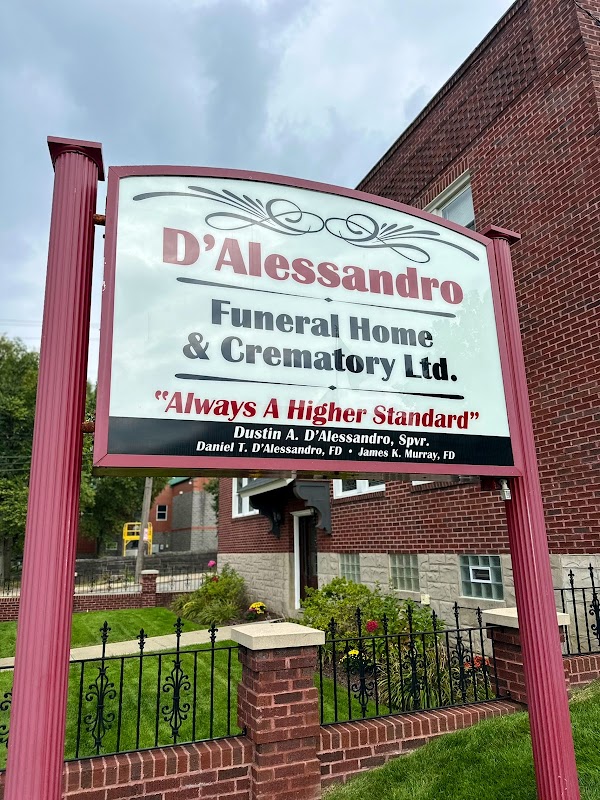 D'Alessandro Funeral Home and Crematory building in Pittsburgh, Pennsylvania