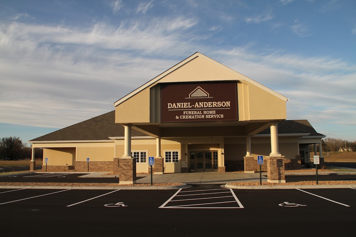Daniel Funeral Home building in Paynesville, Minnesota