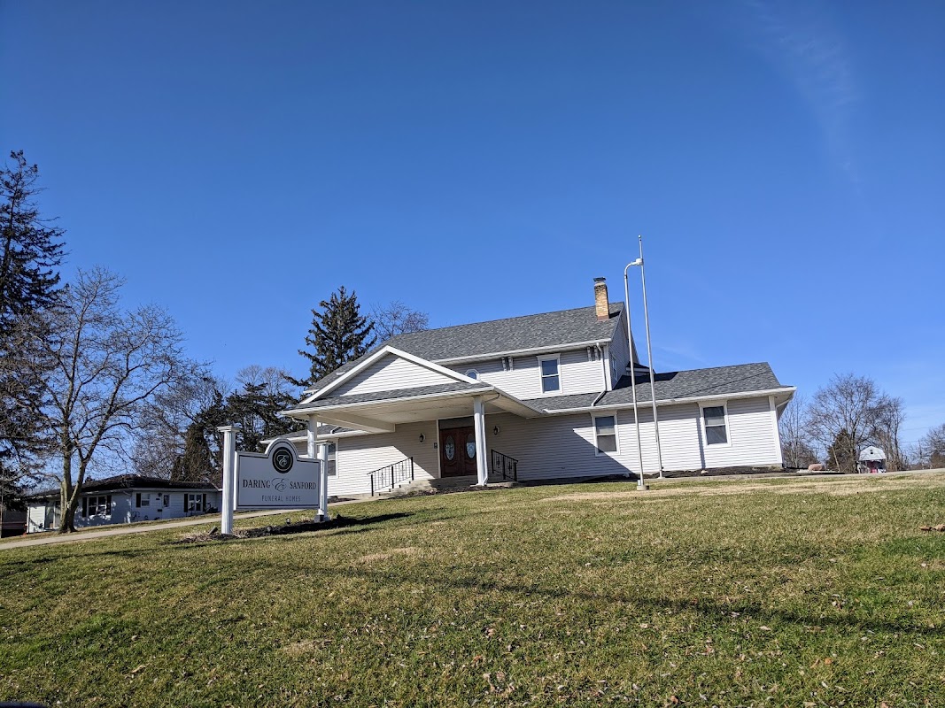 Daring & Sanford Funeral Home building in De Graff, Ohio