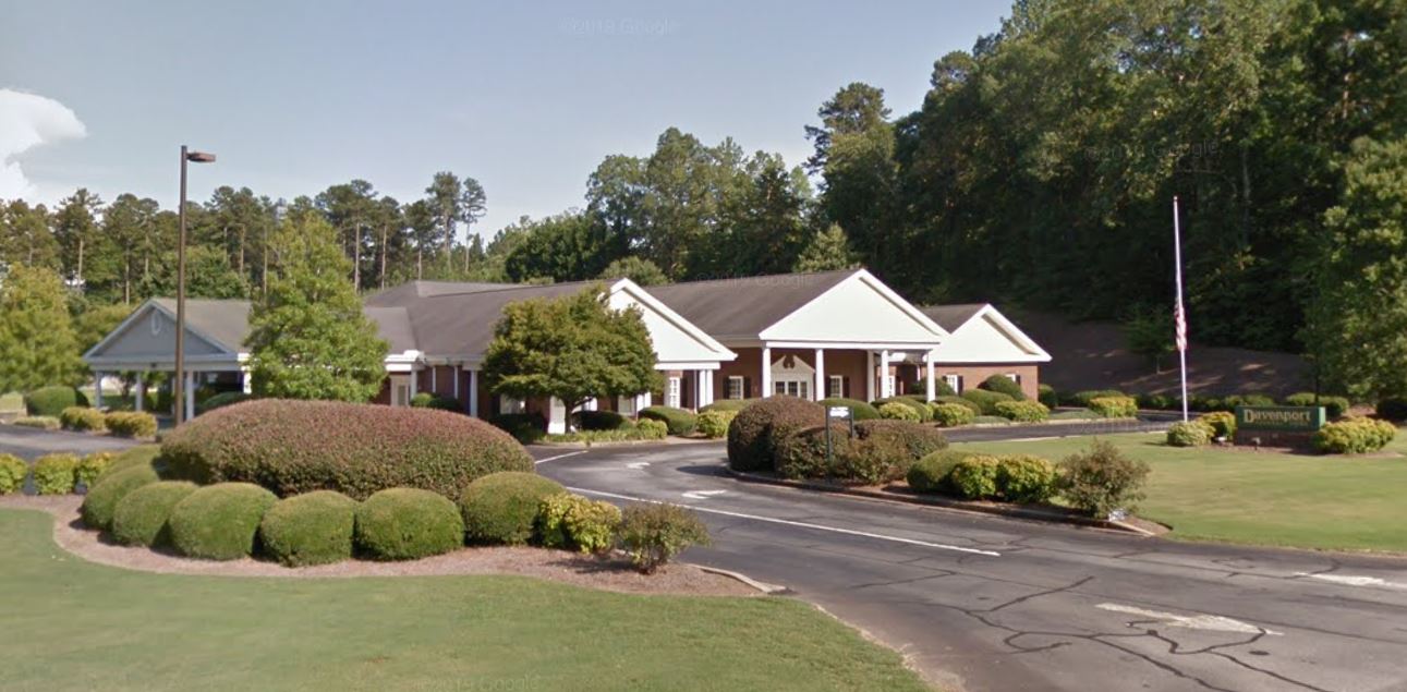 Davenport Funeral Home building in West Union, South Carolina