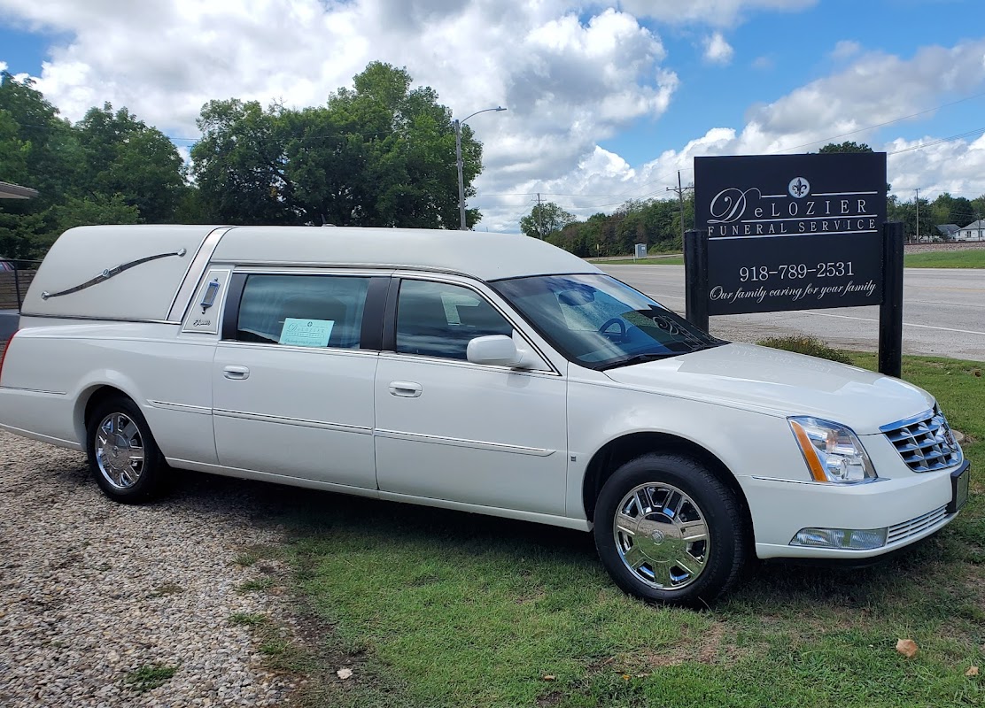 DeLozier Funeral Service building in Chelsea, Oklahoma