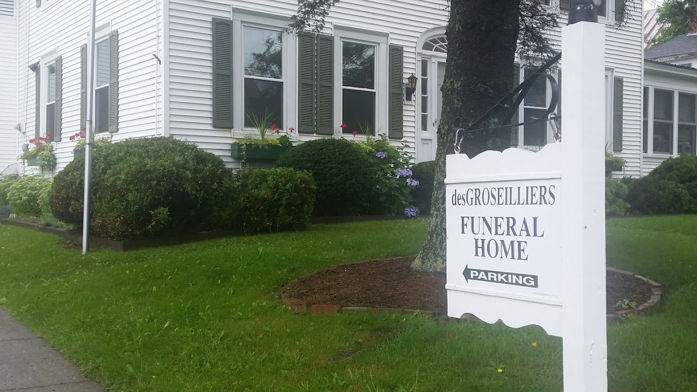 Des Groseilliers Funeral Home building in Hardwick, Vermont