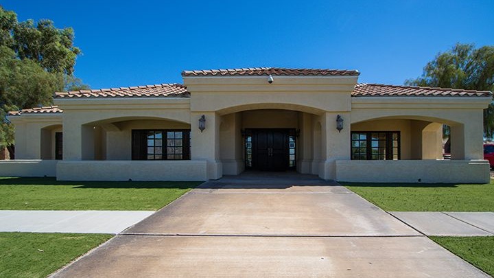 Desert Lawn Funeral Home Cremation & Memorial Garden building in Mohave Valley, Arizona