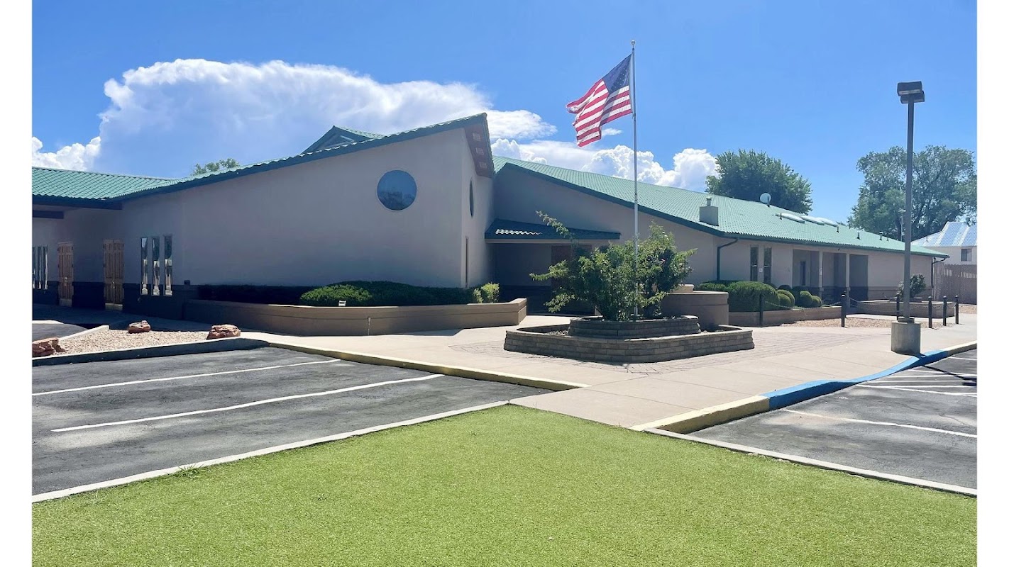 Devargas Funeral Home building in Espanola, New Mexico