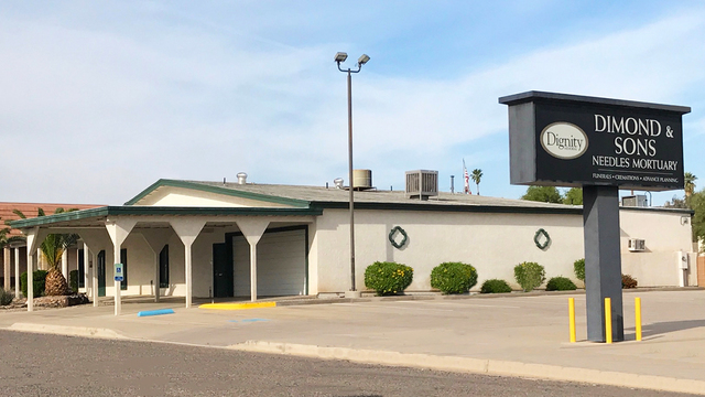 Dimond & Sons Needles Mortuary building in Needles, California