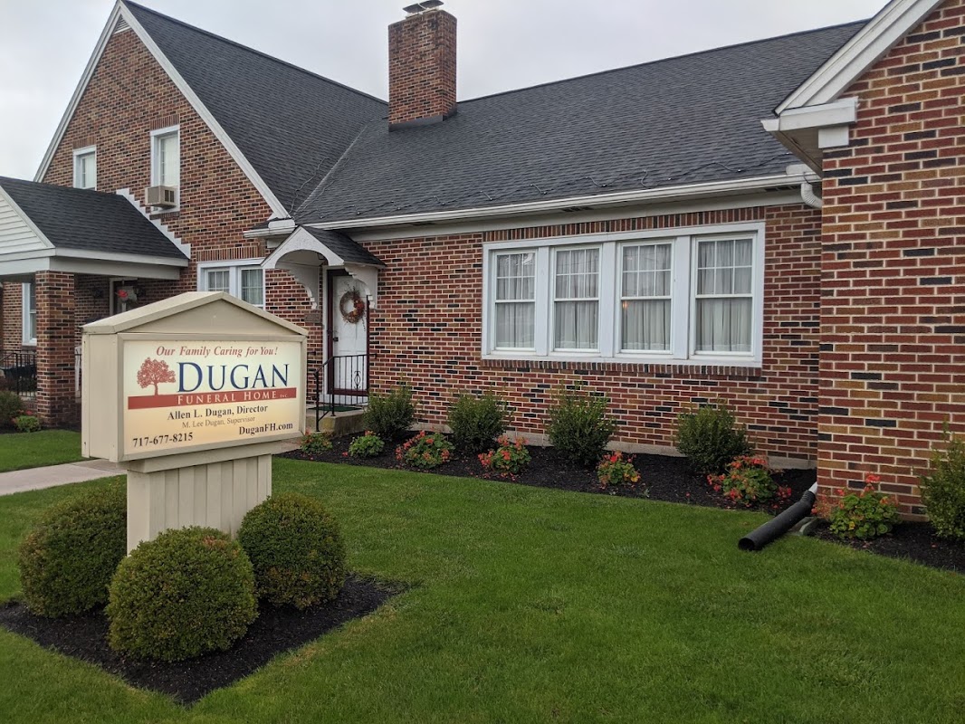 Dugan Funeral Home building in Bendersville, Pennsylvania