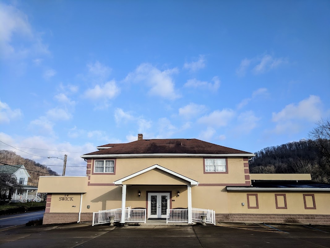 D.W. Swick Funeral Homes building in New Boston, Ohio