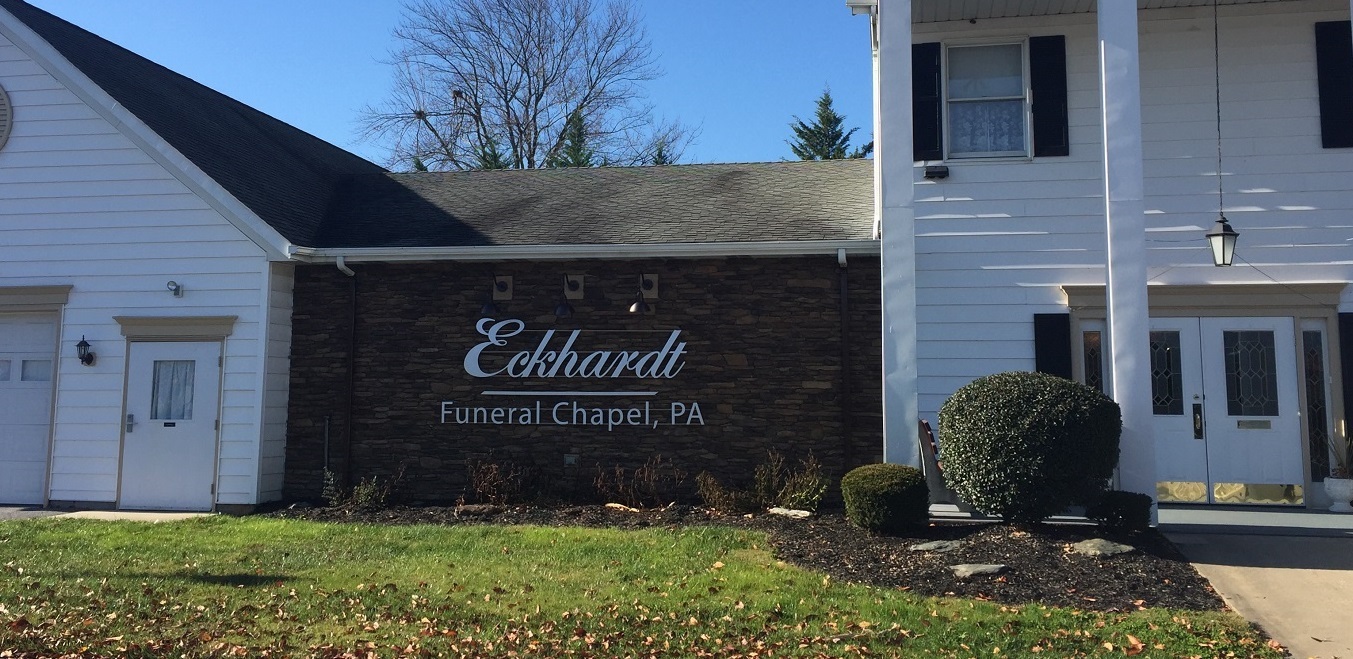 Eckhardt Funeral Chapel building in Manchester, Maryland