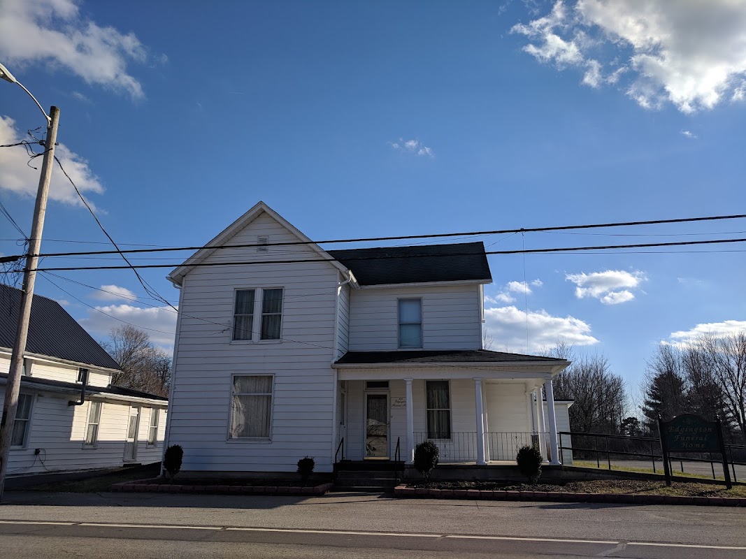 Edgington Funeral Home building in Mowrystown, Ohio