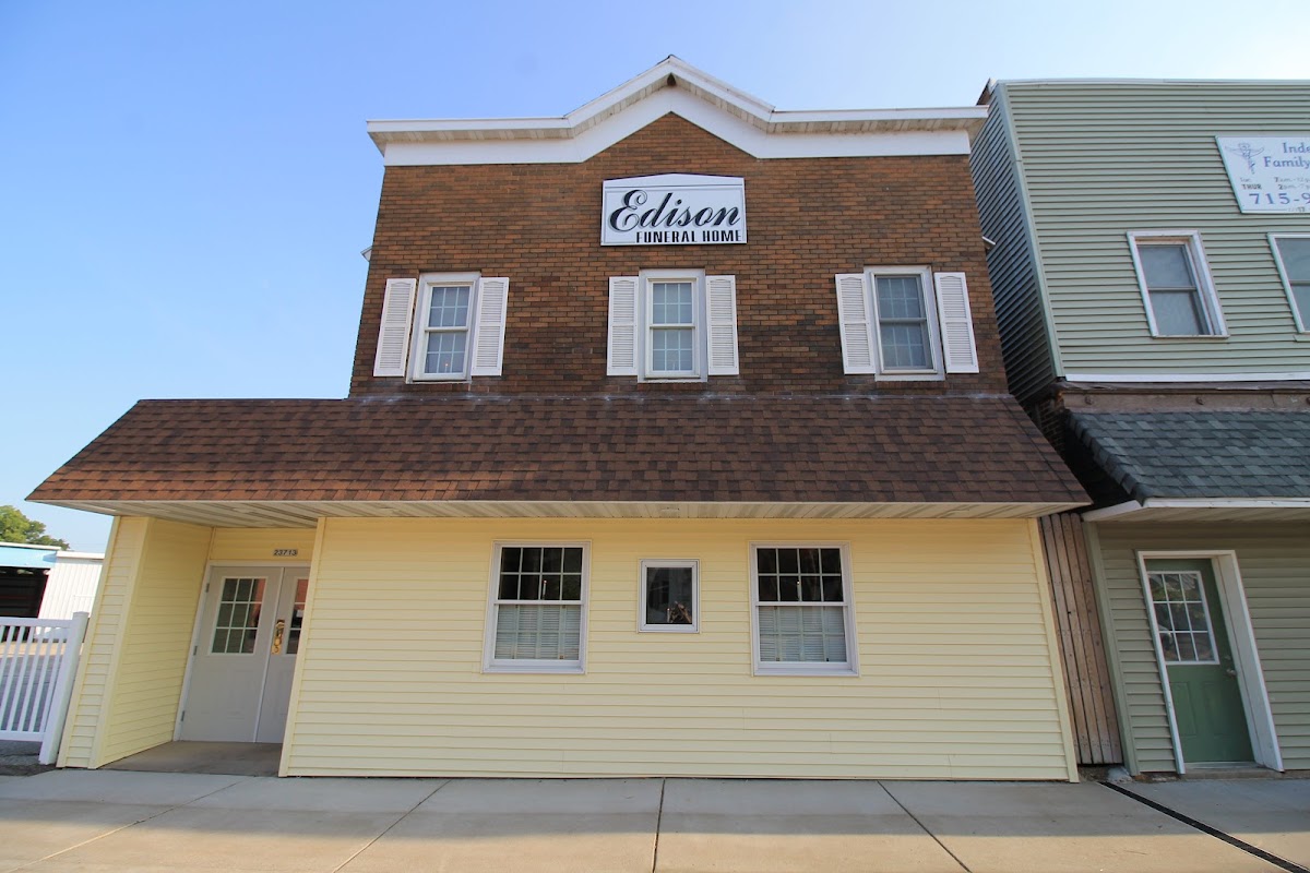 Edison Funeral Home building in Independence, Wisconsin