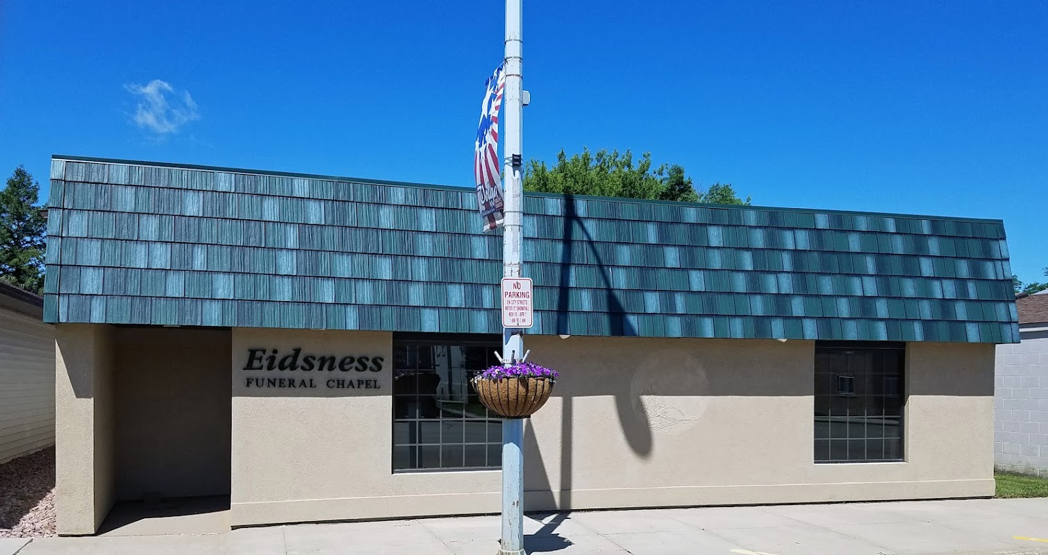 Eidsness Funeral Chapel building in Volga, South Dakota