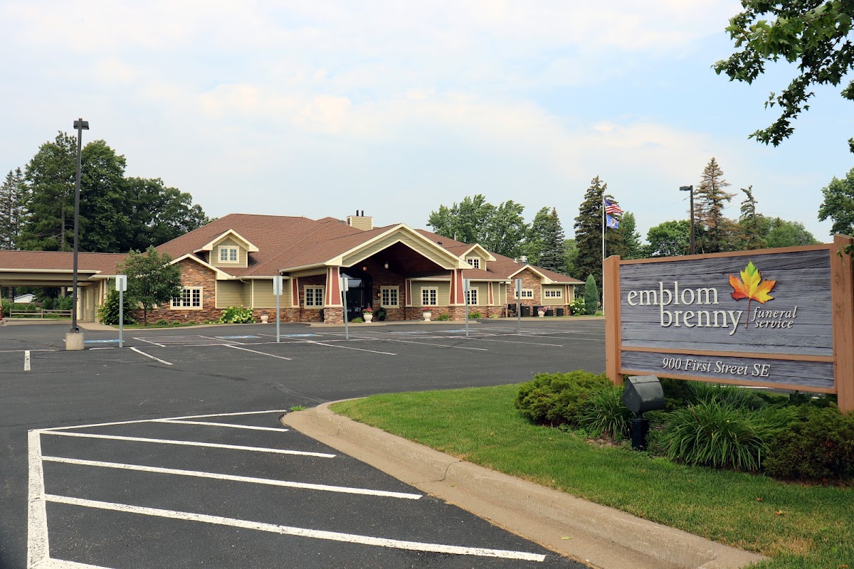 Emblom Brenny Funeral Service building in Little Falls, Minnesota