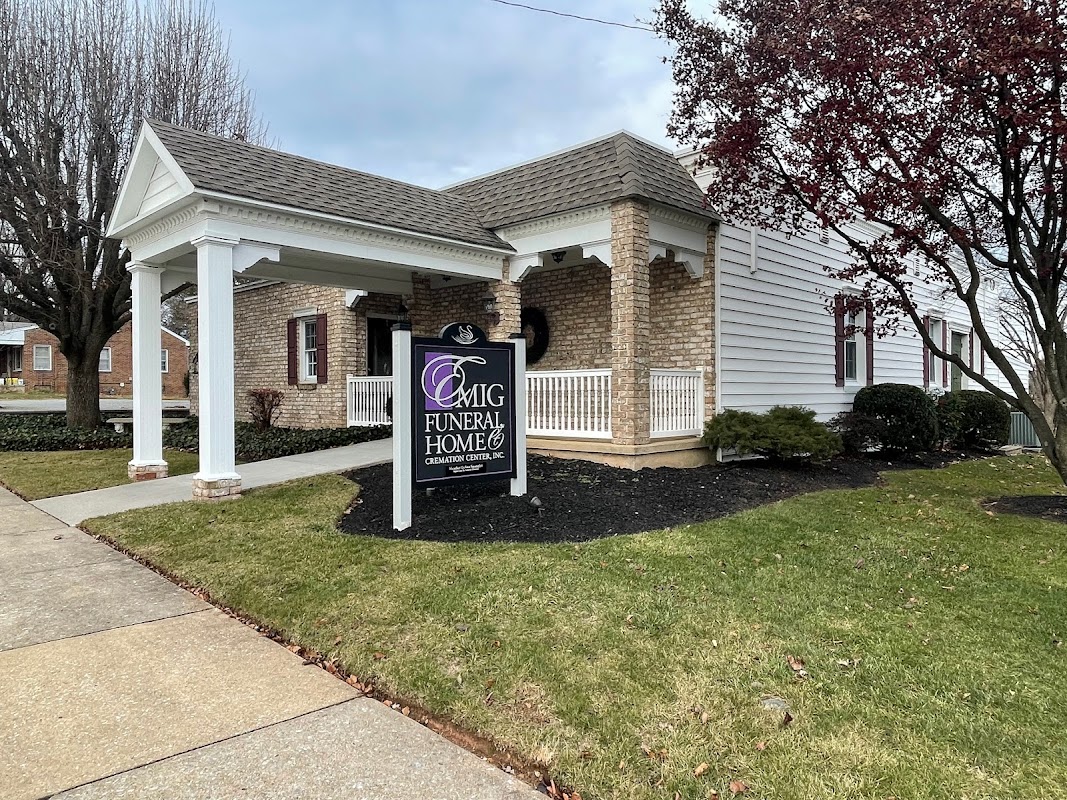 Emig Funeral Home building in Dover, Pennsylvania
