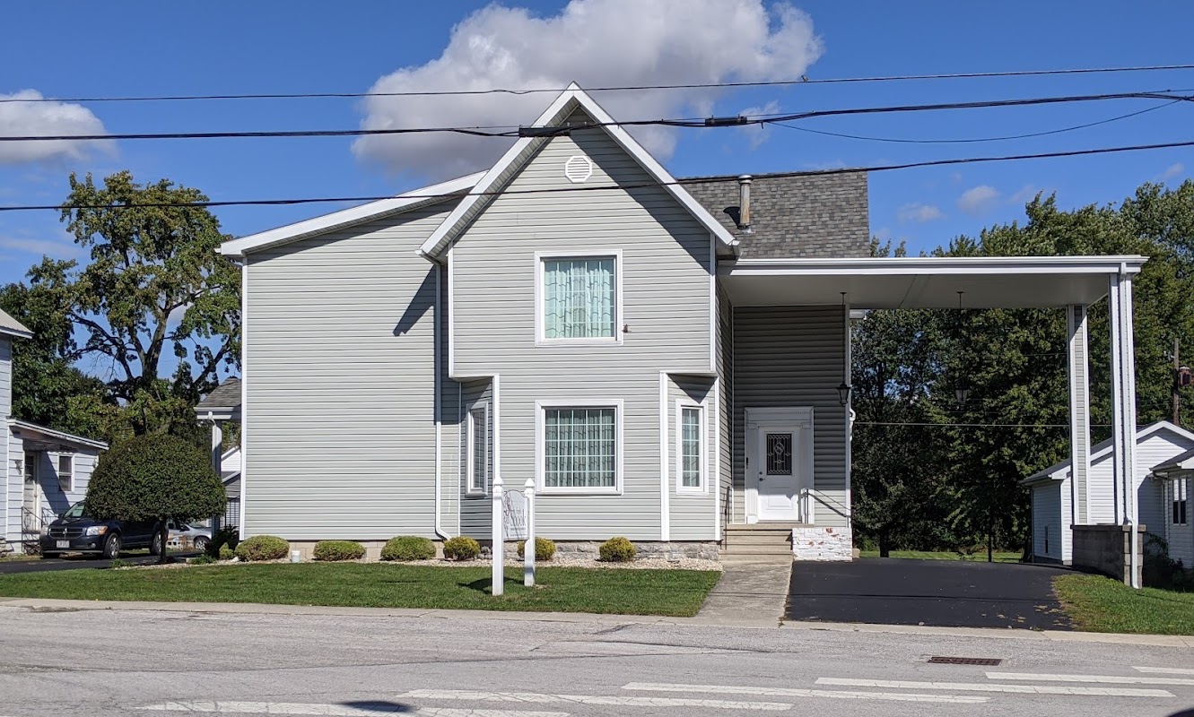 Engle-Shook Funeral Home building in Bettsville, Ohio
