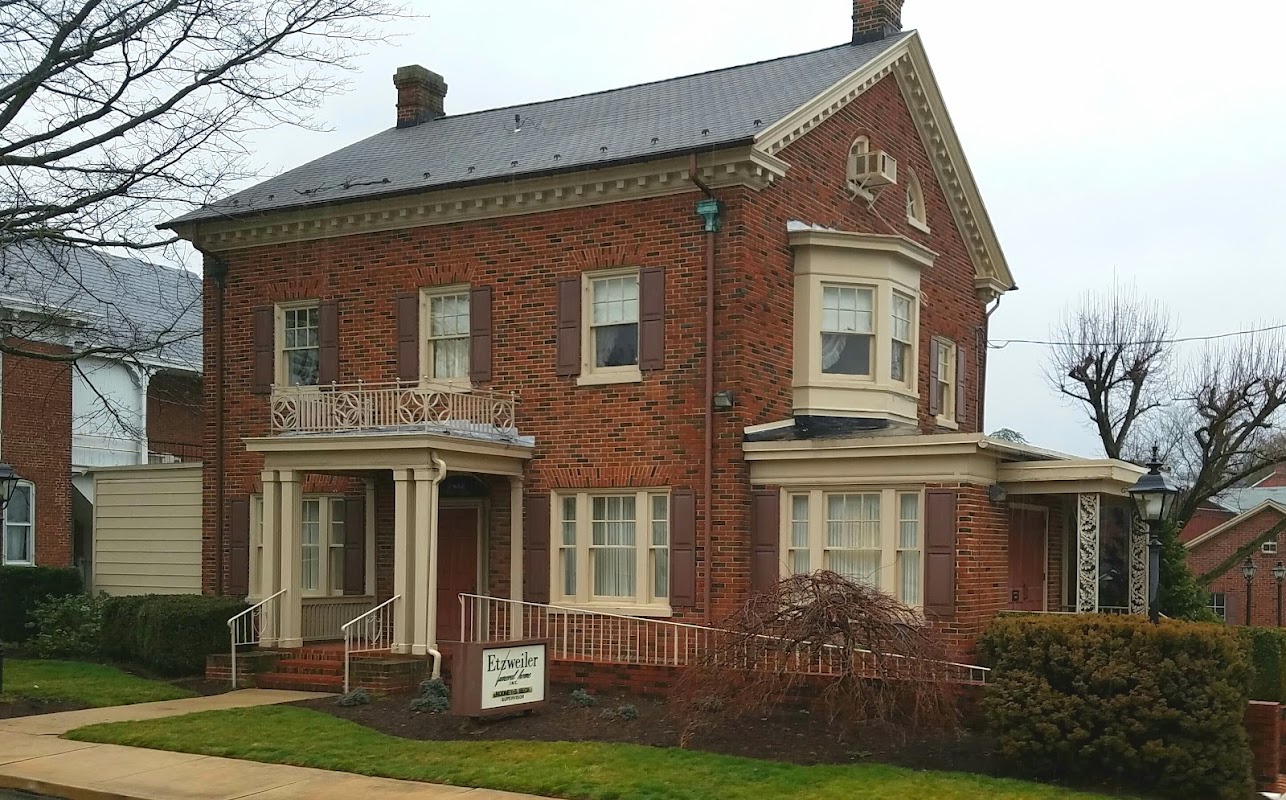 Etzweiler Funeral Home building in Wrightsville, Pennsylvania
