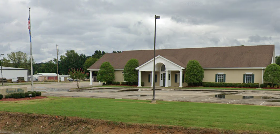 Evans & Miller Funeral Home building in Pocola, Oklahoma