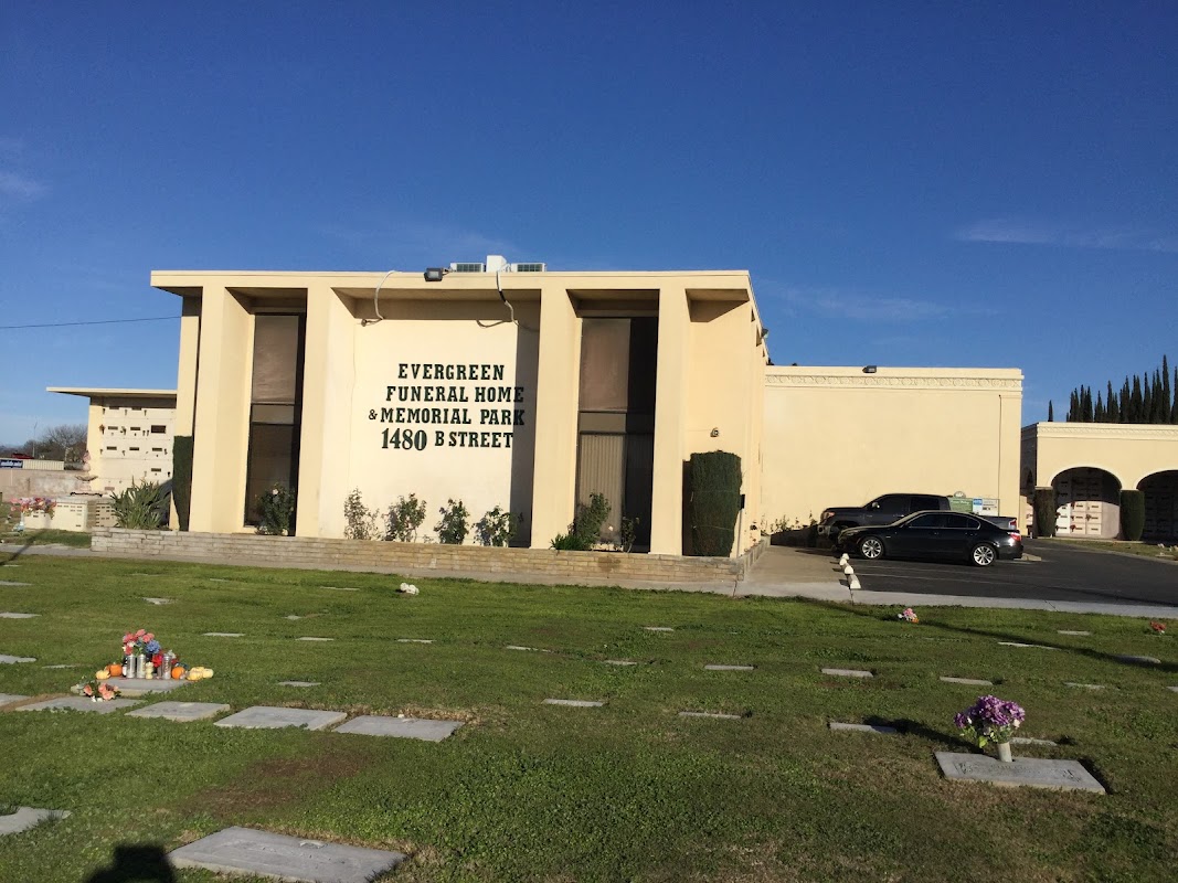 Evergreen Memorial Park & Funeral Home building in Merced, California