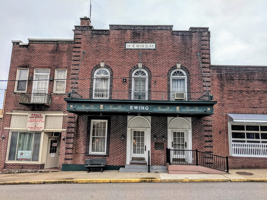 Ewing Funeral Home building in Pomeroy, Ohio
