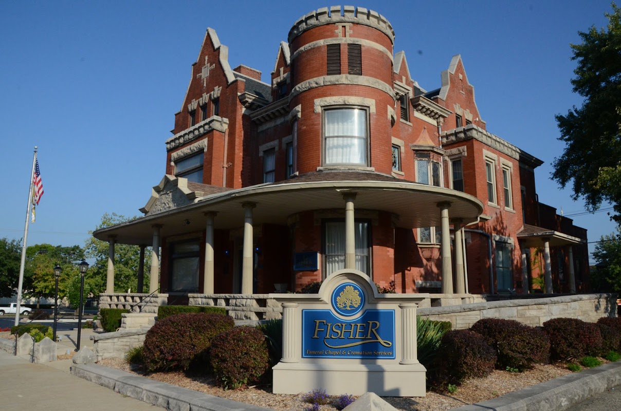 Fisher Funeral Chapel building in Lafayette, Indiana