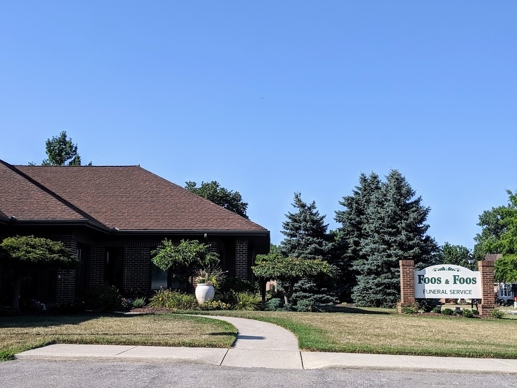 Foos & Foos Funeral Service building in Bellevue, Ohio