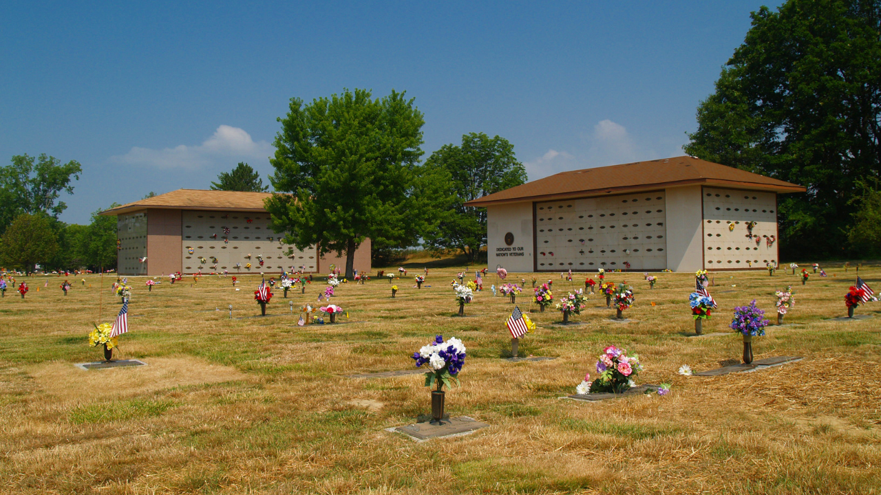 Forest Lawn Memory Gardens & Funeral Home building in Greenwood, Indiana