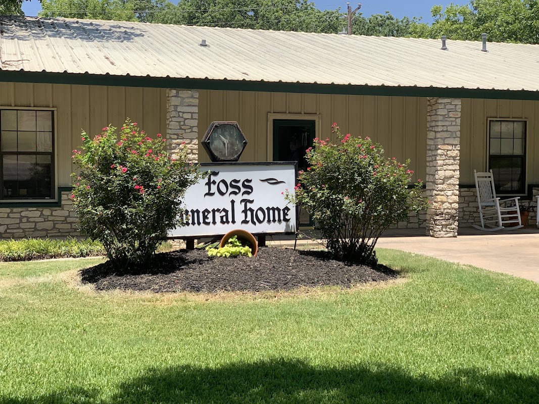 Foss Funeral Home building in Valley Mills, Texas