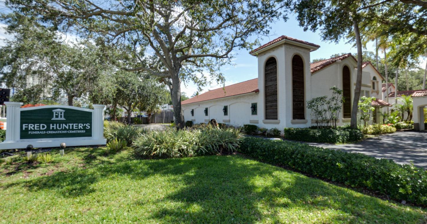 Fred Hunter's Funeral Home building in Fort Lauderdale, Florida