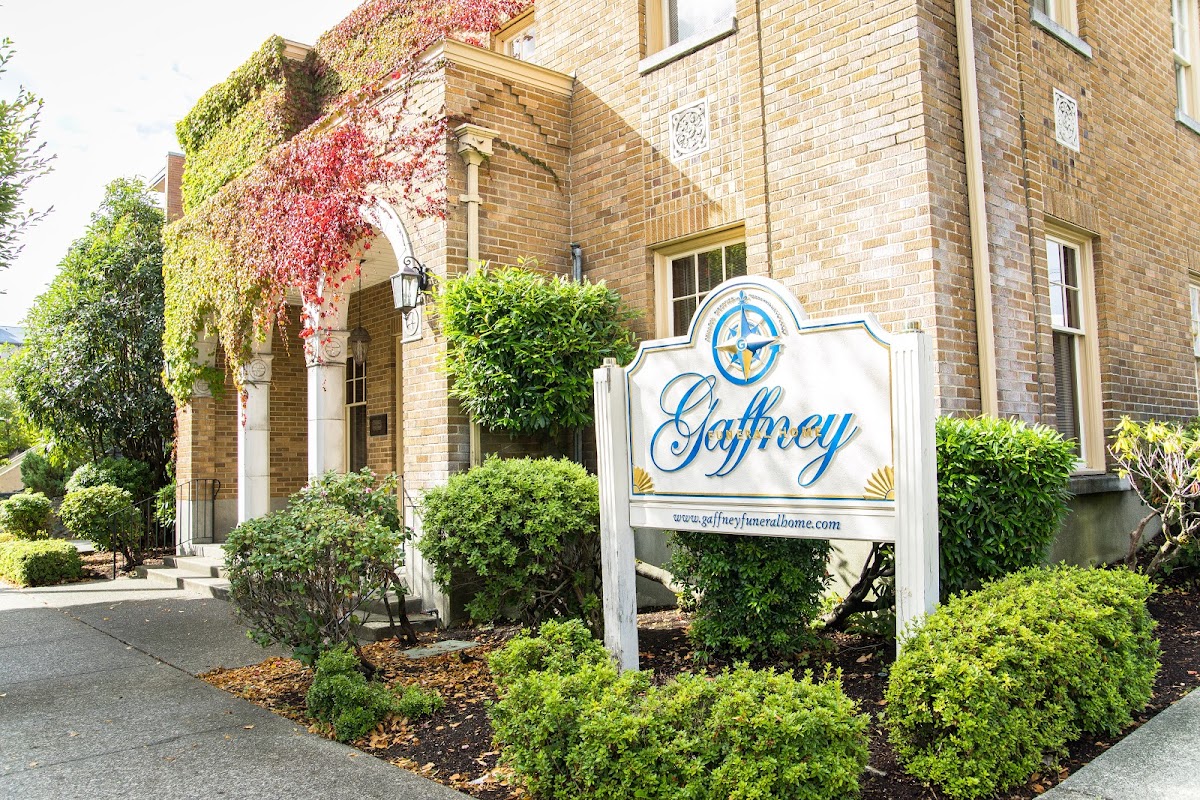 Gaffney Funeral Home building in Tacoma, Washington