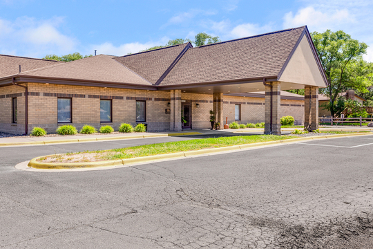 Gearhart Funeral Home building in Coon Rapids, Minnesota