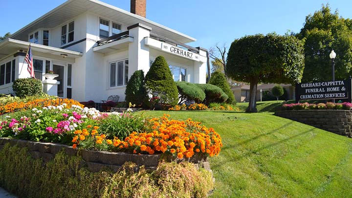 Gerharz-Cappetta Funeral Home & Cremation Services building in Lemont, Illinois