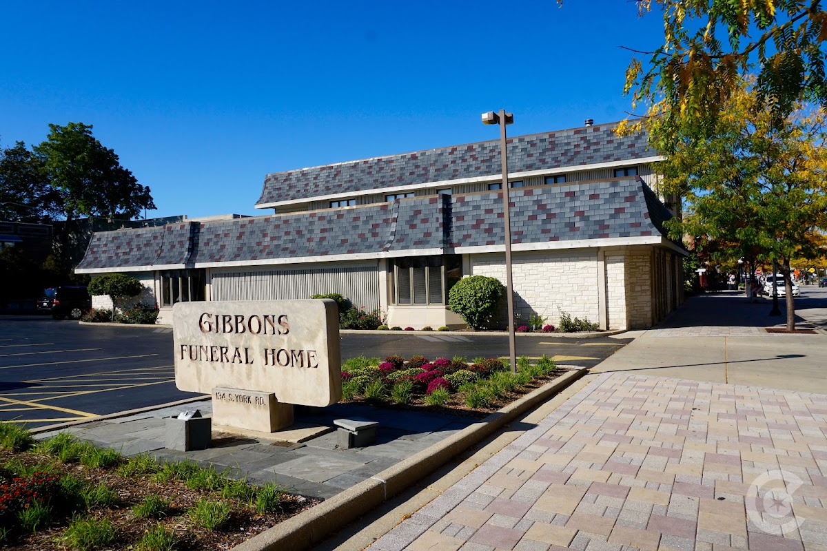 Gibbons Funeral Home building in Elmhurst, Illinois