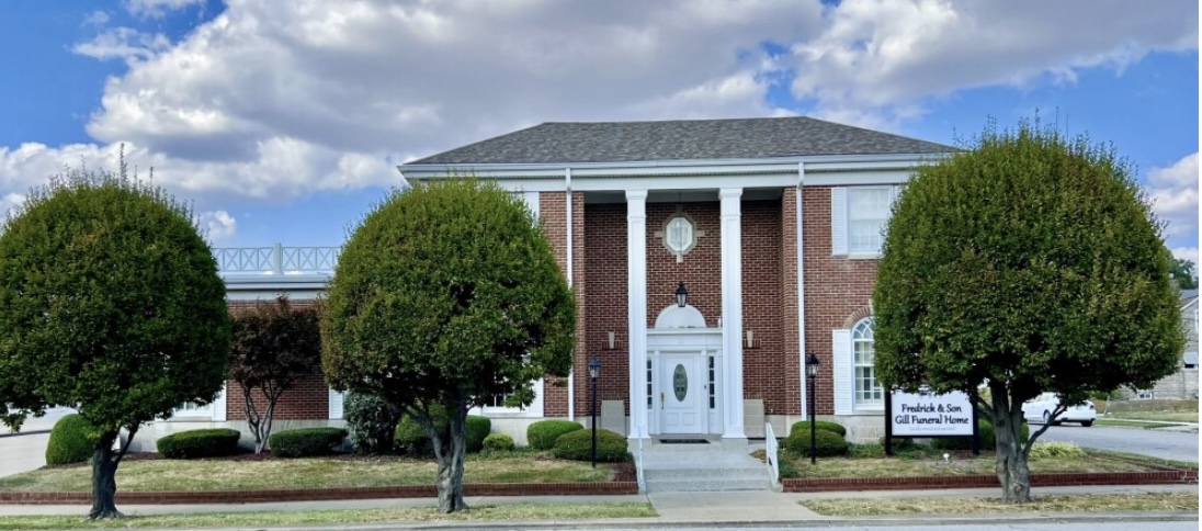 Gill Funeral Service building in Washington, Indiana