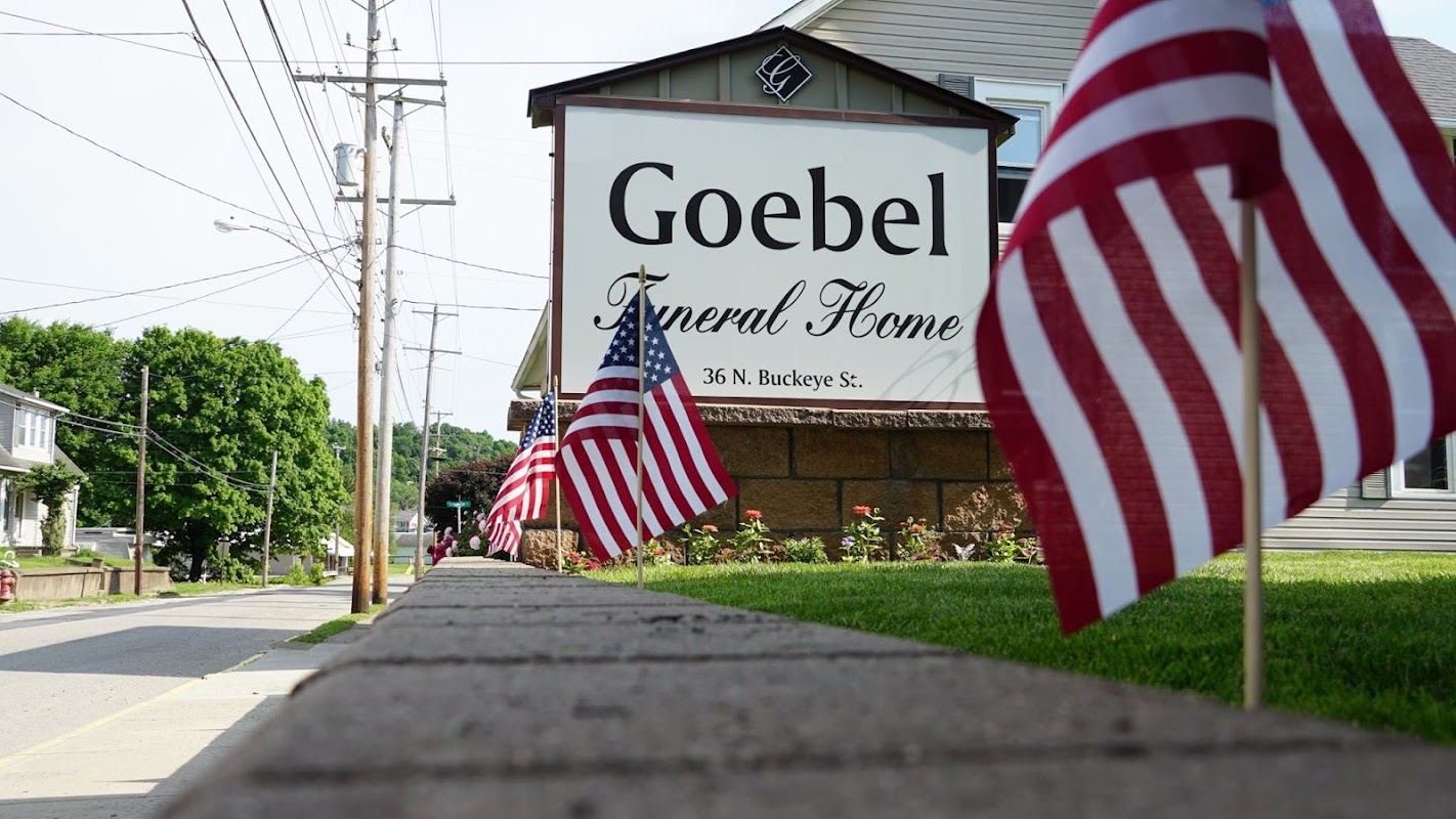 Goebel Funeral Home & Cremation Services building in Crooksville, Ohio