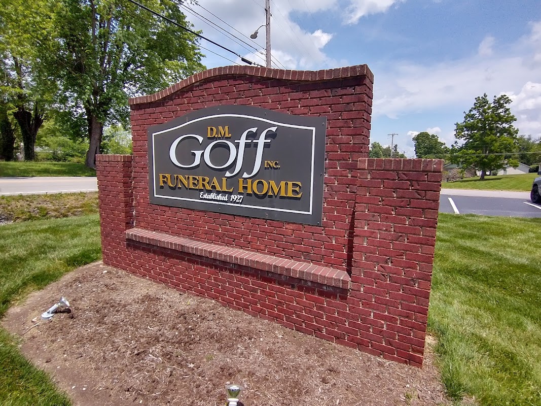 Goff Funeral Home building in Monterey, Tennessee