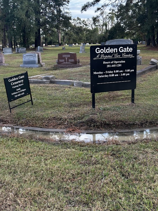 Golden Gate Cemetery building in Houston, Texas