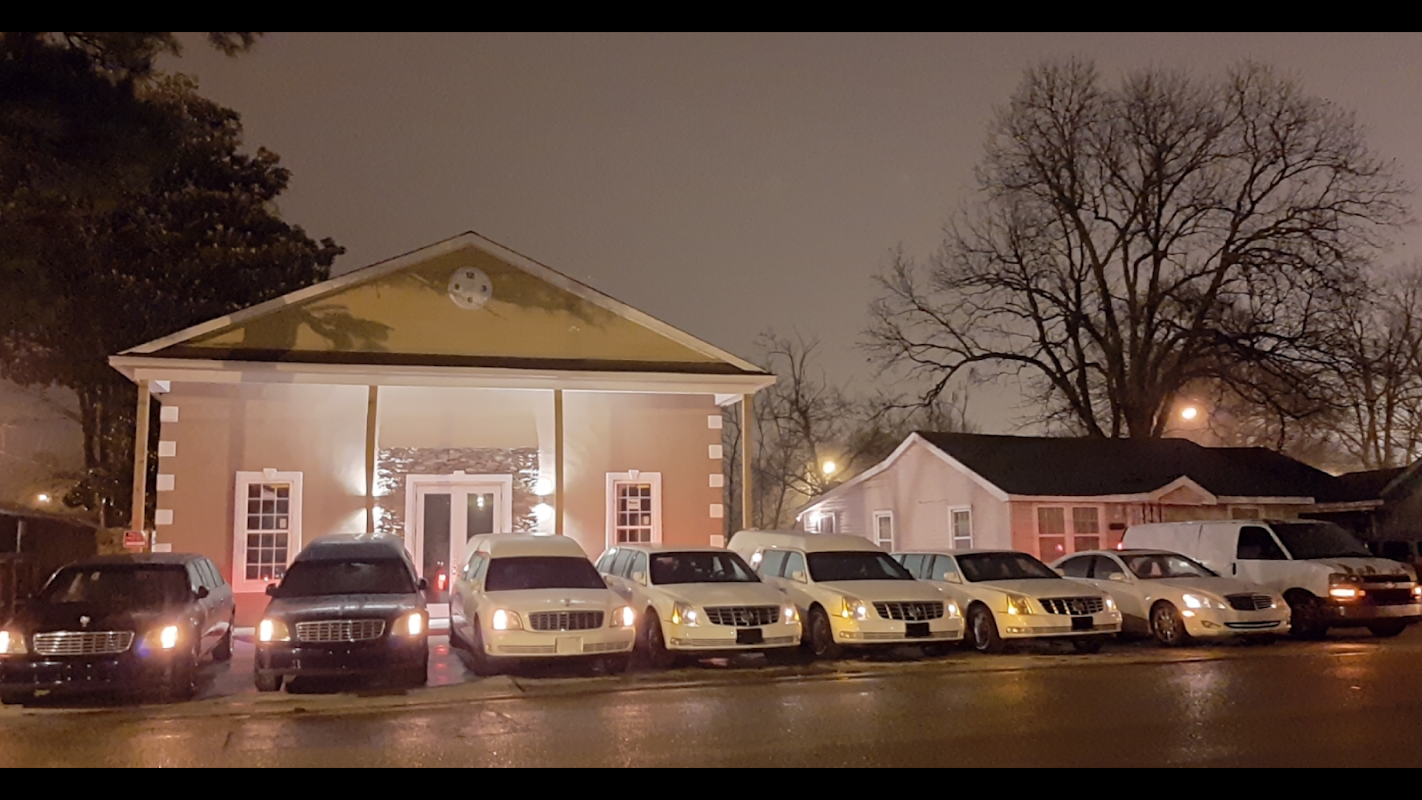 Grants Funeral Home building in Tunica, Mississippi